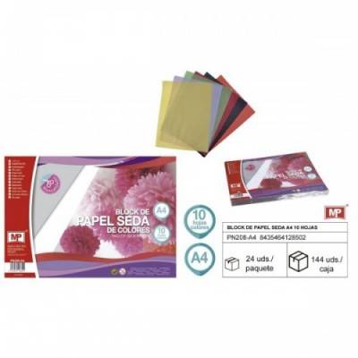 Papel seda A4 10colores