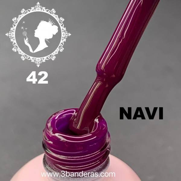 42 BERENJENA OSCURO  Esmalte NAVI 12ml