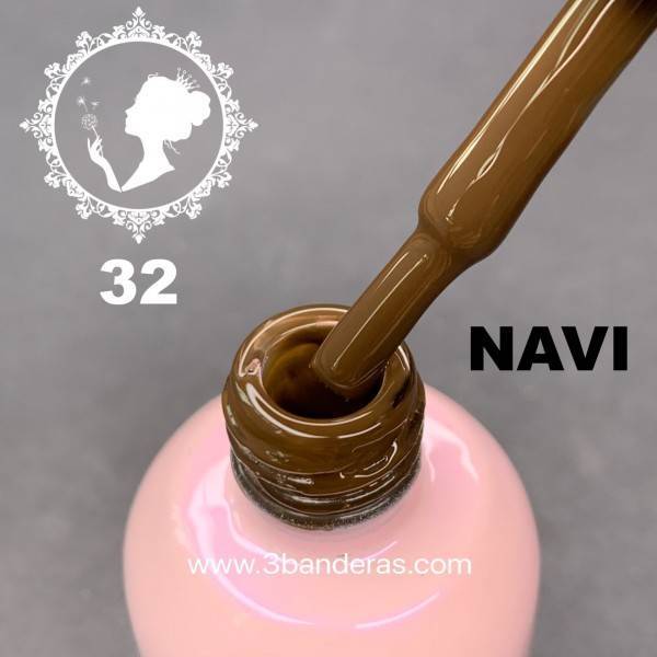 32 MARRÓN OSCURO Esmalte NAVI 12ml