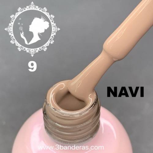 9 MARRON GRISACEO  Esmalte NAVI 12ml